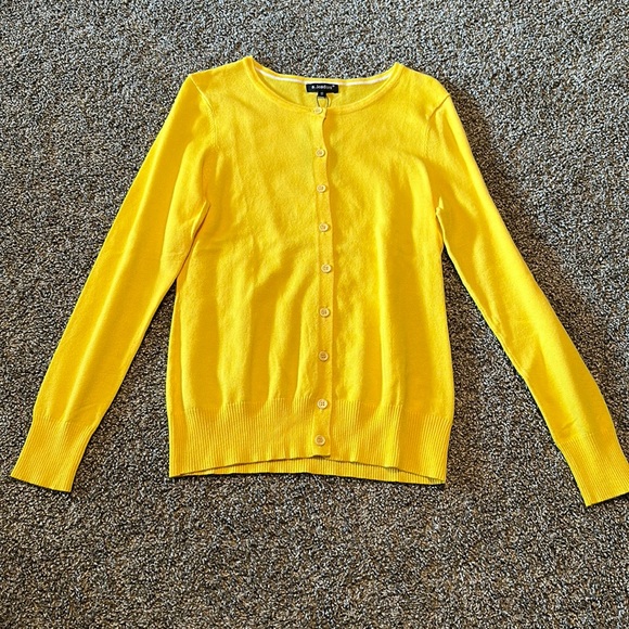 Yellow Cardigan Sweater Size Small - Picture 1 of 5